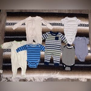 Stripes Print Newborn Bundle